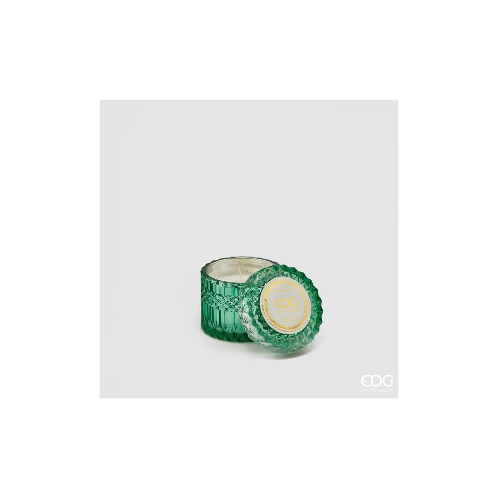 EDG - Crystal Candle 160Gr Green Couleurs O'Automne