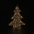 DO-HOME - Albero Filo Oro In Metallo E Plastica 40 Luci A Batteria 3Xaa 39X9Xh.50 Cm