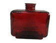 DO-HOME - Vaso Bottiglia Rettangolare Rosso In Vetro 23X12Xh.23 Cm In Scatola Avana
