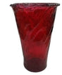 DO-HOME - Vaso Rosso In Vetro D.19,5Xh.25 Cm In Scatola Avana