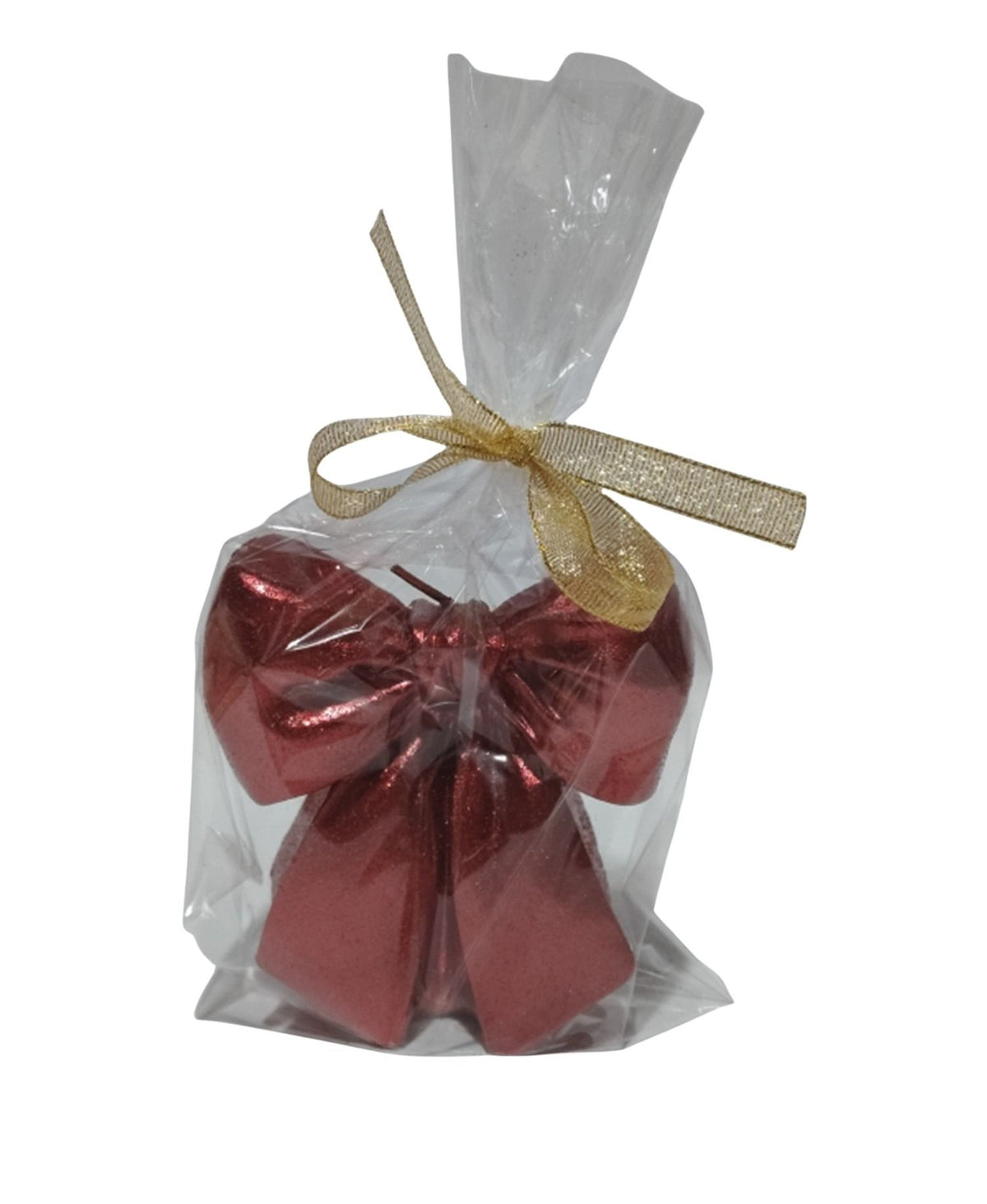 DO-HOME - Candela Fiocco Rosso In Cera 9, 5X5Xh.9,5 Cm