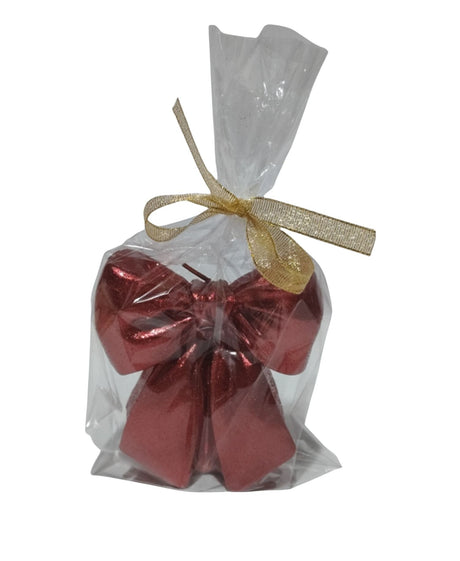 DO-HOME - Candela Fiocco Rosso In Cera 9, 5X5Xh.9,5 Cm