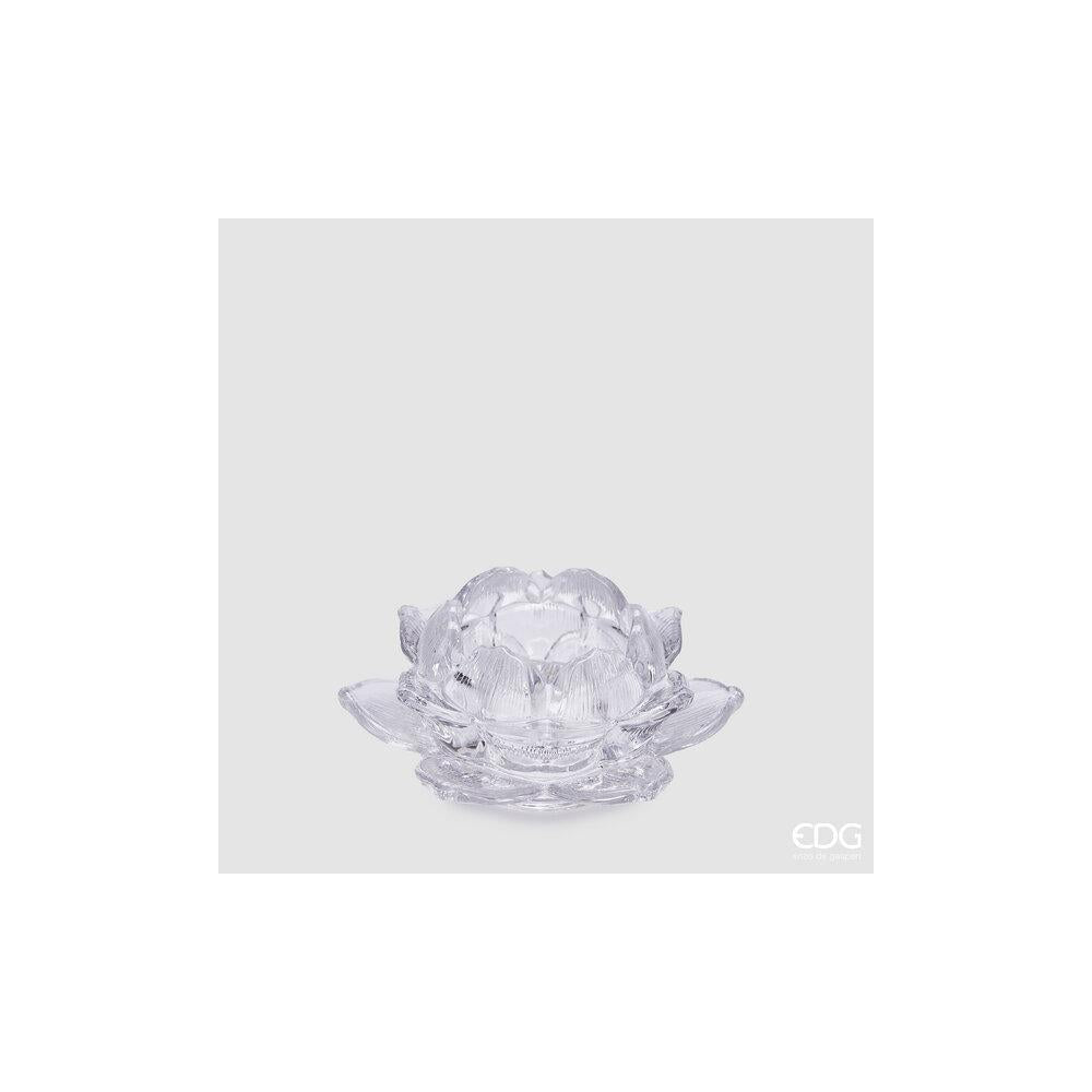 EDG - Portavelas Lotus H4 D10 de cristal