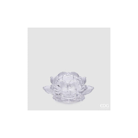 EDG - Lotus H4 D10 Glass Candle Holder