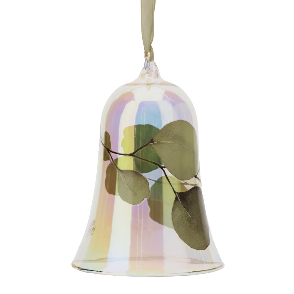 HERVIT - Yellow Botanic Glass Bell Dia.8Xh12Cm