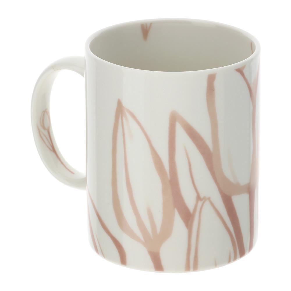HERVIT - Mug Tulip Porcelain 8Xh10Cm Pink
