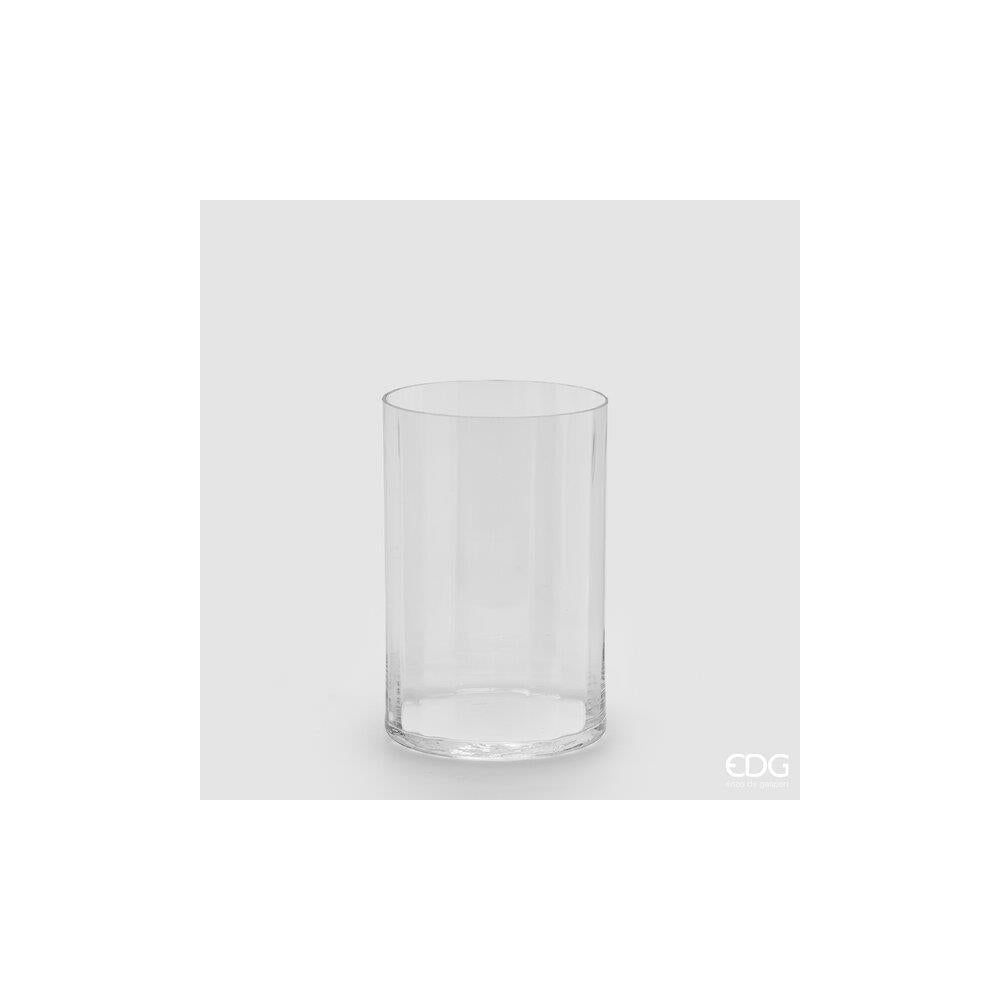 EDG - Nida Optic Cylinder Vase H.30 D.20 Glass