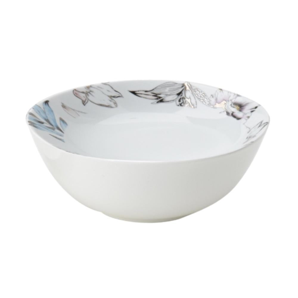 HERVIT - Porcelain Bowl Dia.23X9,5Cm Blooms
