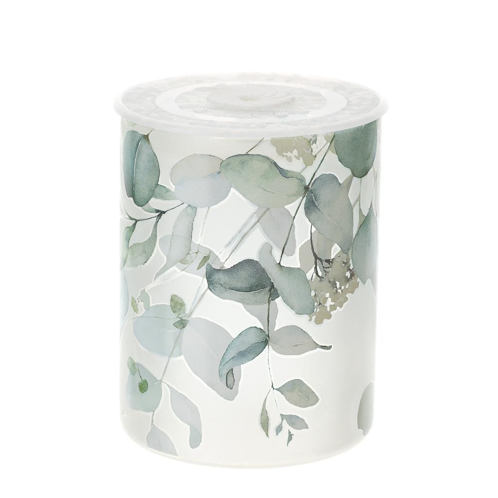 HERVIT - Green Botanic Glass Container Dia.9.5X12.5Cm