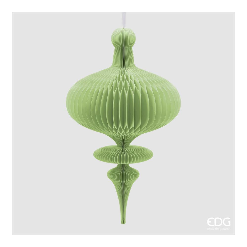 EDG - Origami Spinning Top Decoration H.100 D.58 Green