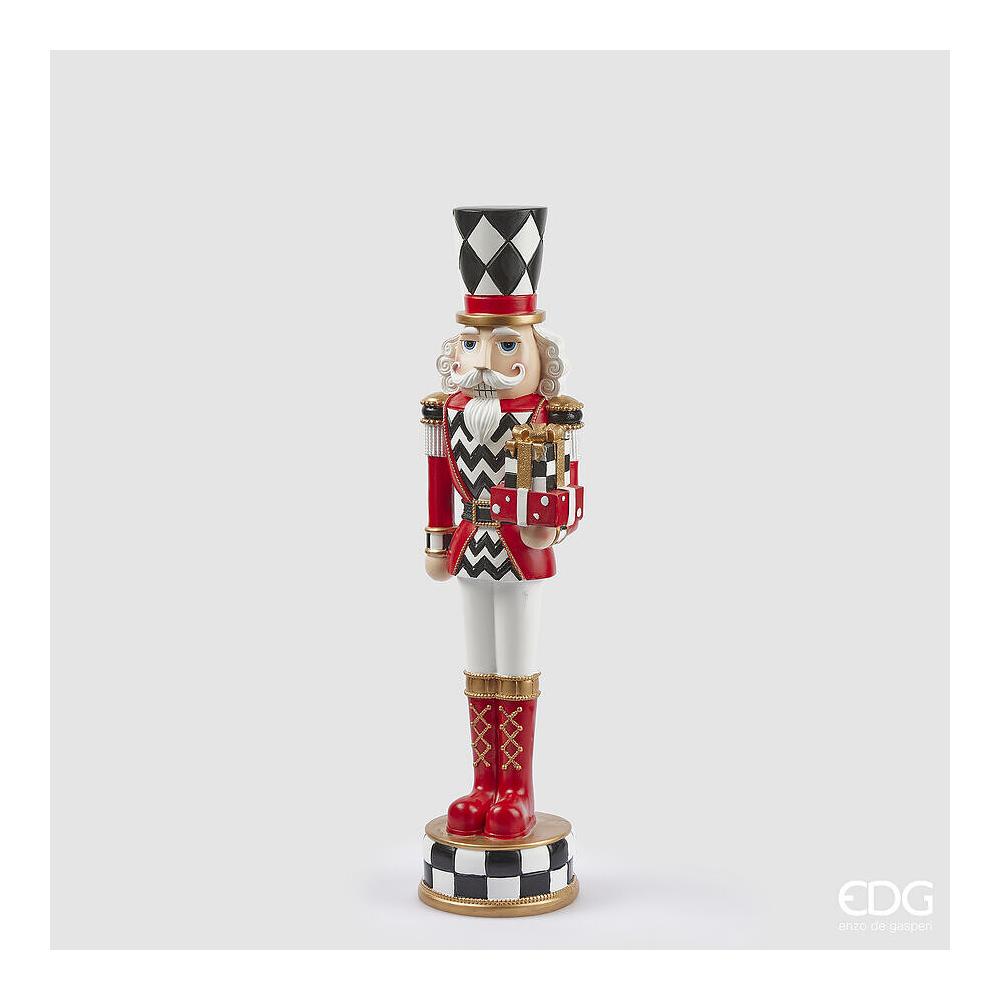 EDG - White Red Chess Soldier Decoration In Polyresin H61