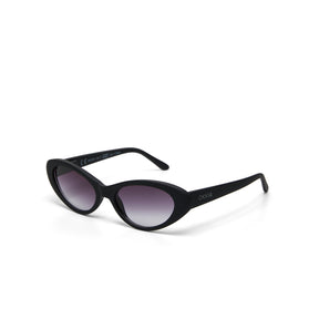 OKKIA - Occhiale Da Sole Premontato - Mod.Lina Montatura Soft Touch-Spring Arms Col: Black / Lens: Black Gradient