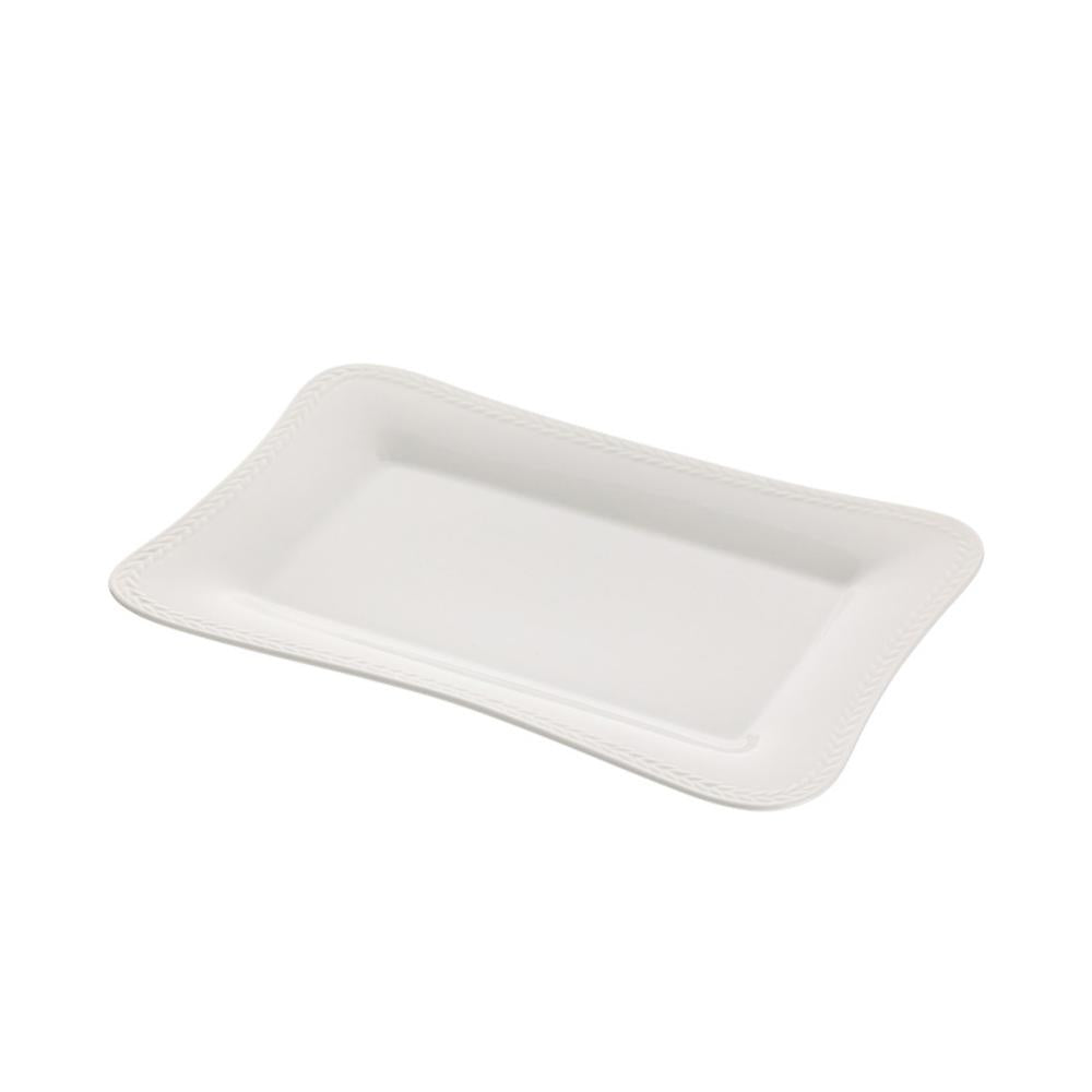 HERVIT - Laurel Porcelain Tray 25.5X17.5cm