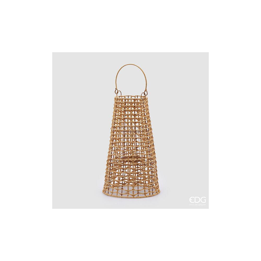 EDG - Natural Cone Lantern With Handle H.43 D.25