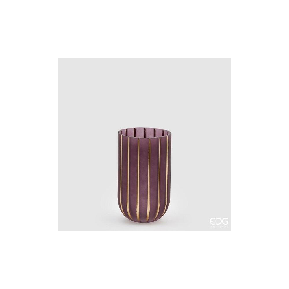 EDG - Gold-Lined Vase H20 D12 Glass