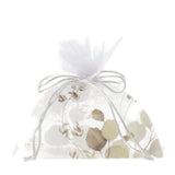 HERVIT - Bolso Organza Blanco 16X6Xh17Cm