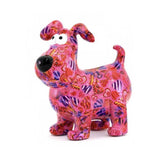 POMME PIDOU - Money Box Dog " Hugo " 20X20 Cm [Fuxia]