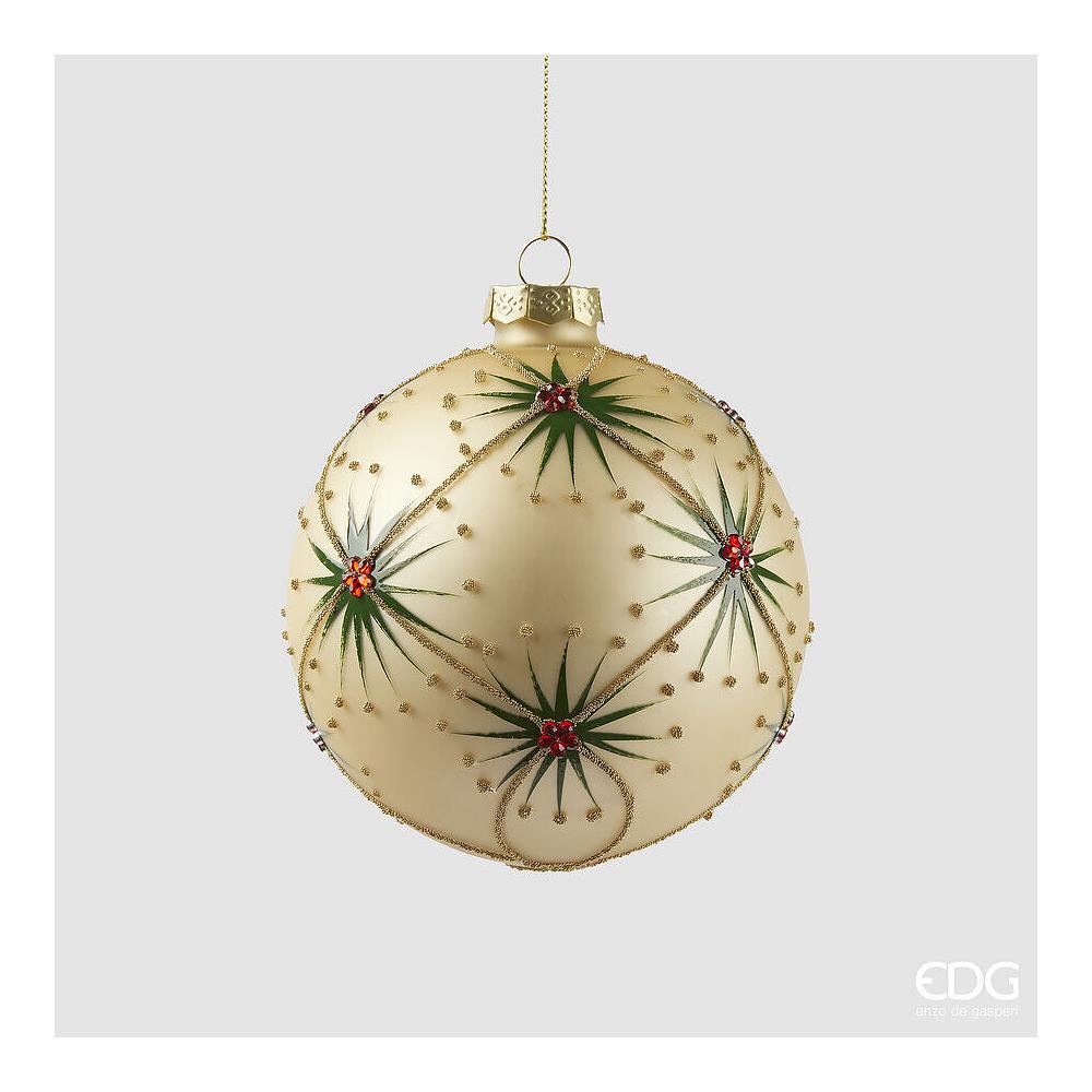 EDG - Spark Ball Decoration D 10Cm In Glass