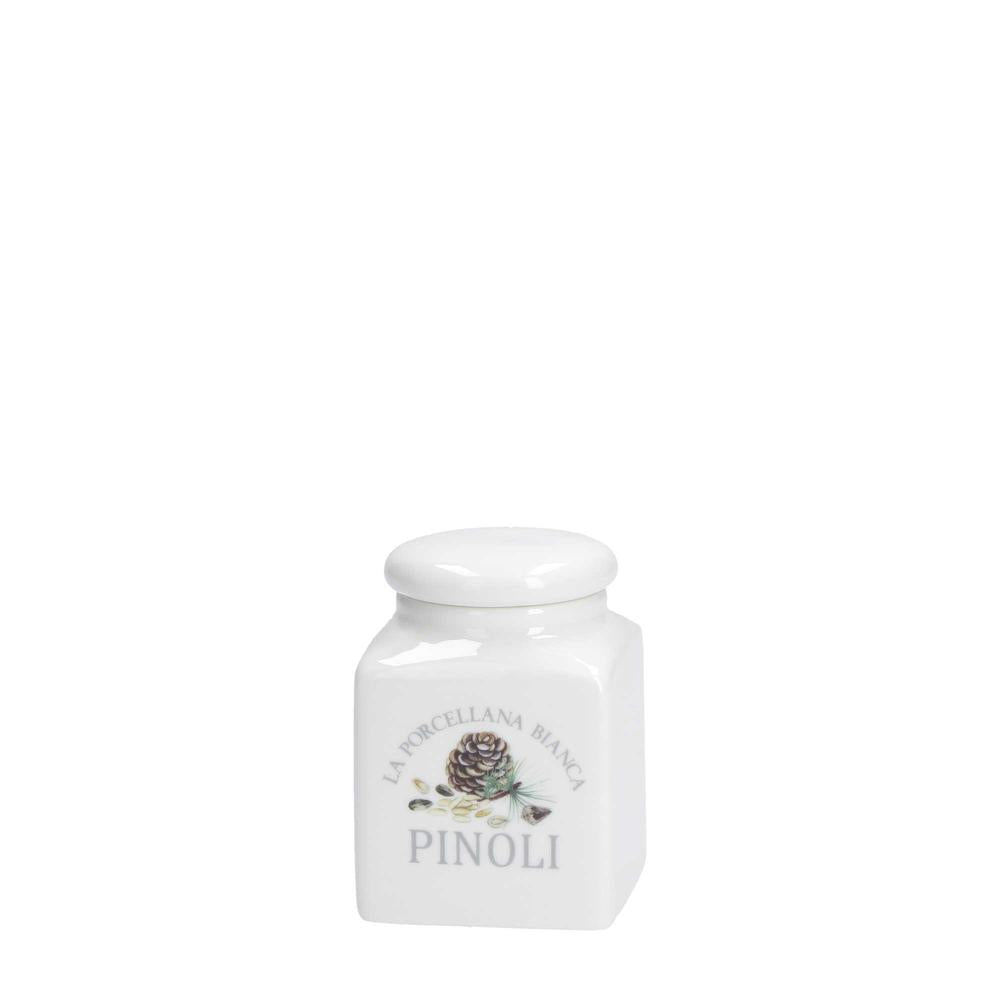 WHITE PORCELAIN - Preserve - Porcelain Jar 0.175L Pine nuts