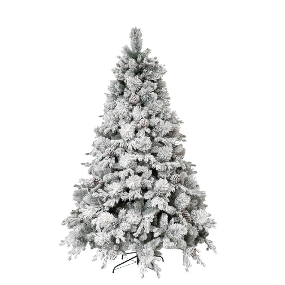 PERRONE - Albero Big Sky Innevato Con Pigne H210 D142 Pvc