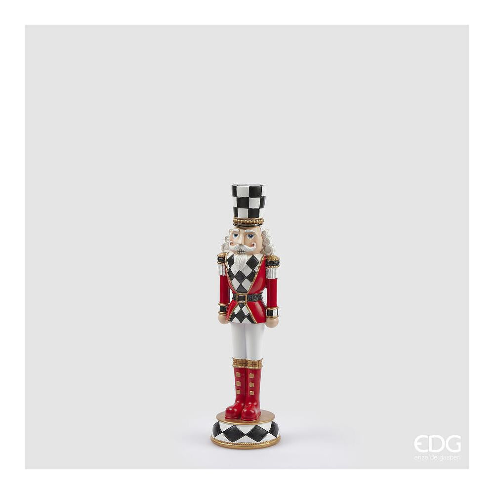 EDG - White Red Chess Soldier Decoration In Polyresin H33