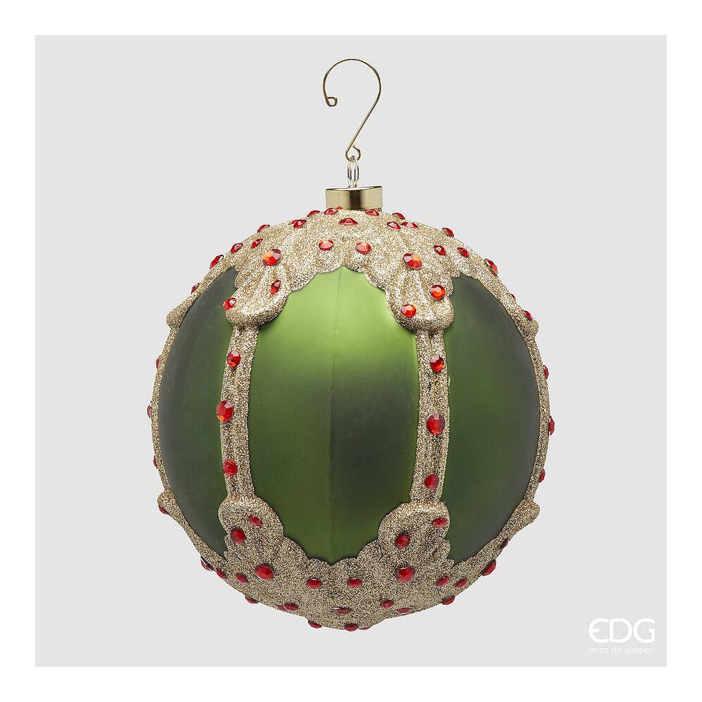 EDG - Decoración bola de cristal con gemas D16,5 cm