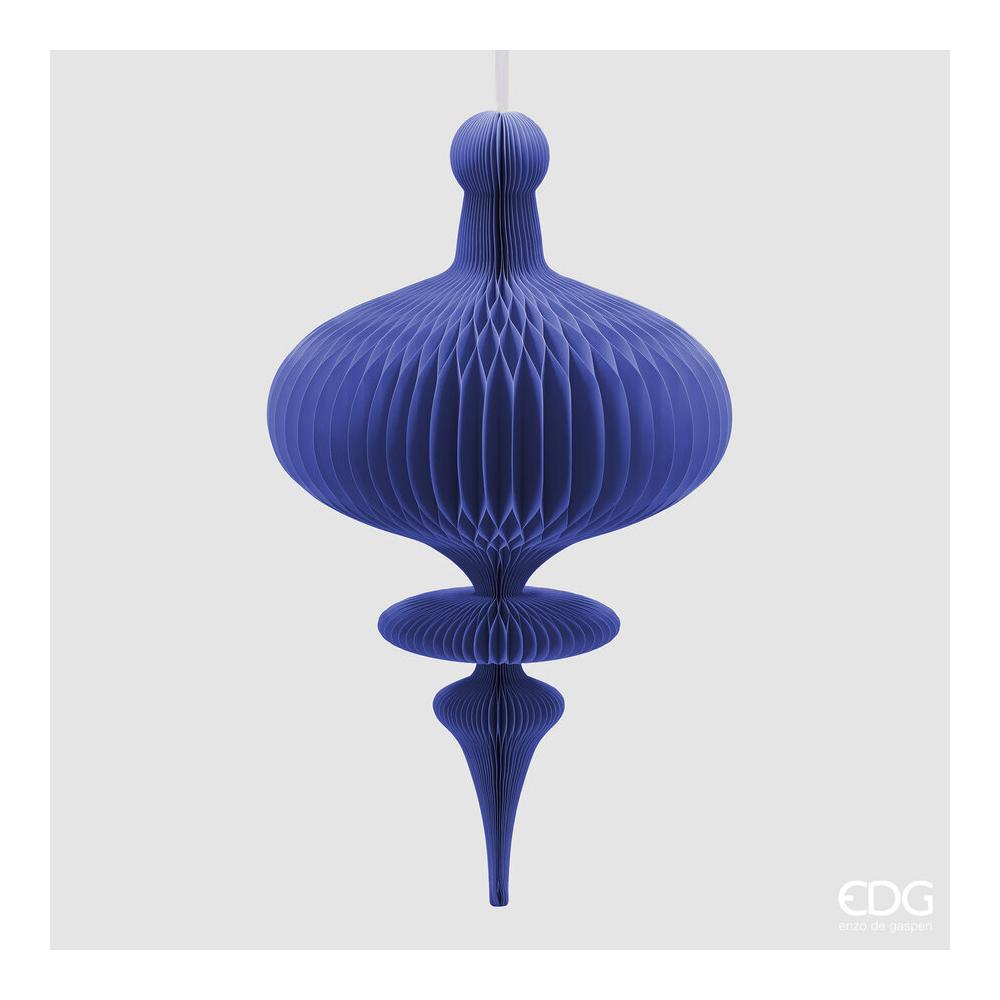 EDG - Origami Spinning Top Decoration H.100 D.58 Blue