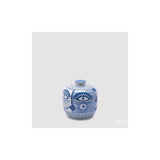 EDG - Decorative Container Face H.14 D.15 Ceramic