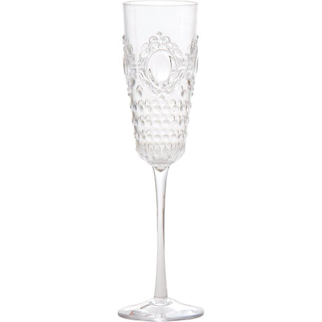 BACI MILANO - Set of 6 Transparent Champagne Flutes