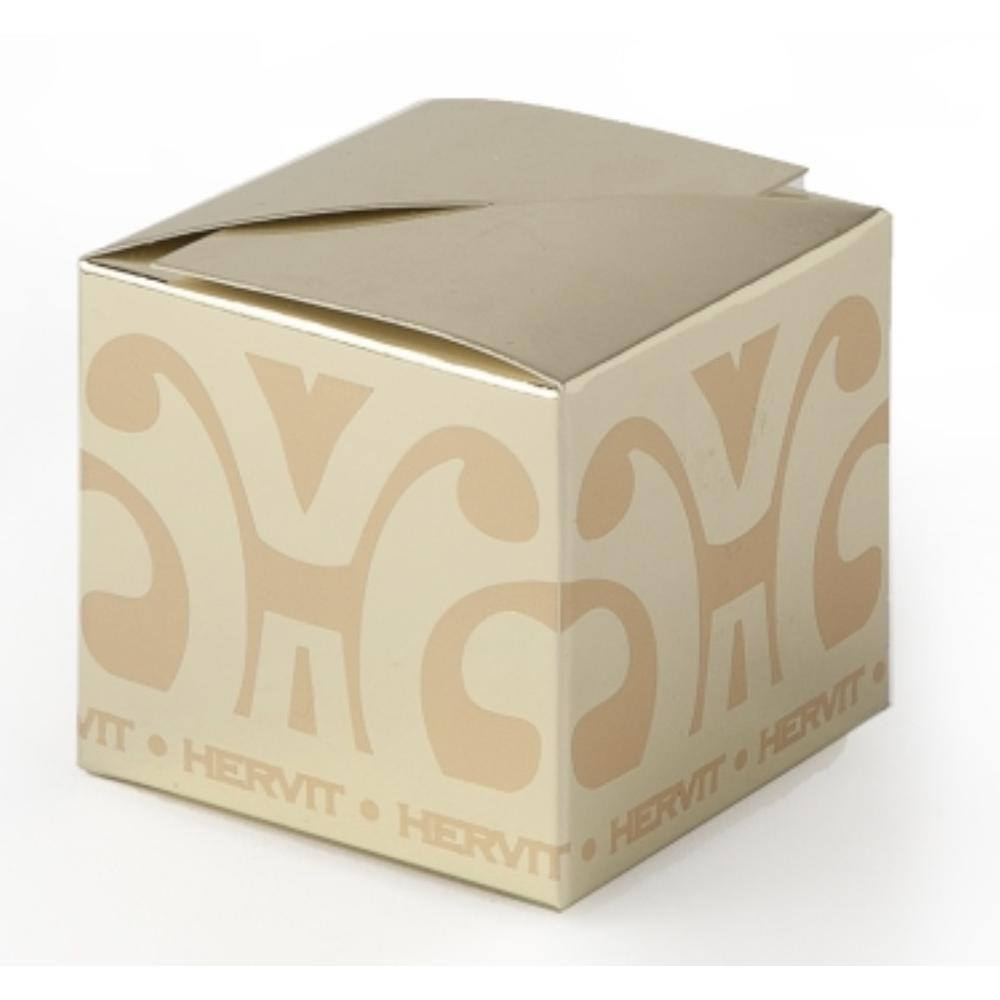 HERVIT - Box Cartoncino Oro Lamina 6X6X5,5Cm