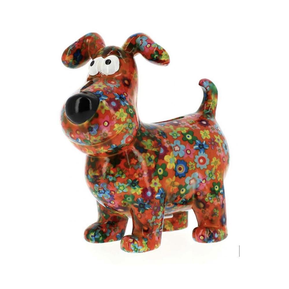 POMME PIDOU - Money Box Dog " Hugo " 20X20 Cm [Arancio]