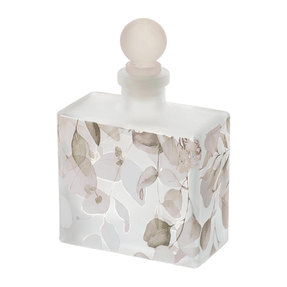 HERVIT - Botella de cristal Botanic rosa 9,5X14,5 cm