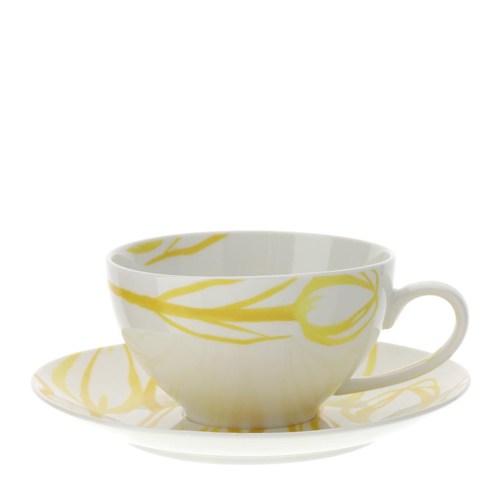 HERVIT - Porcelain Tulip Breakfast Cup 12Xh7Cm
