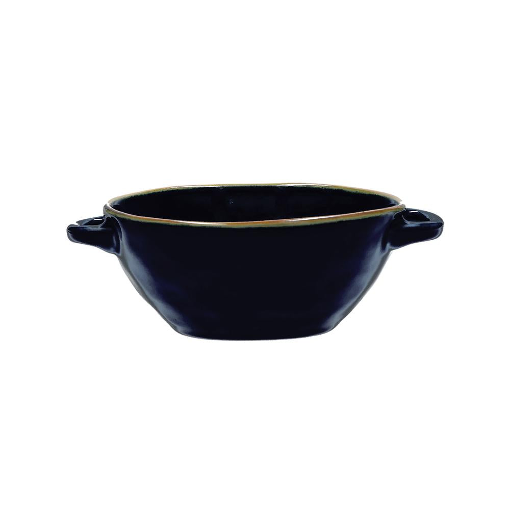 ROSES &amp; TULIPS - Concerto Cobalt Blue Soup Bowl With Handles