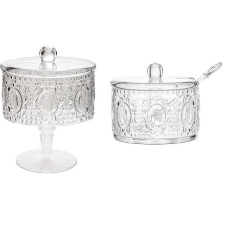 BACI MILANO - Mini Biscuit Bowl and Sugar Bowl Set with Spoon