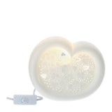 HERVIT - Porcelain Heart Lamp 21X9Xh17Cm Love