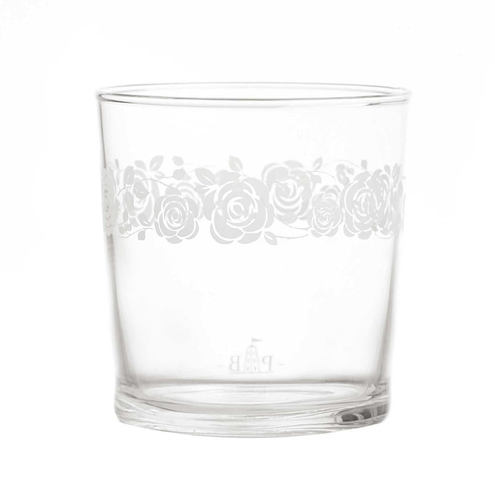 WHITE PORCELAIN - Babila Rose Glass X6 Pcs