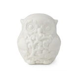 HERVIT - White Porcelain Owl 9Cm Love