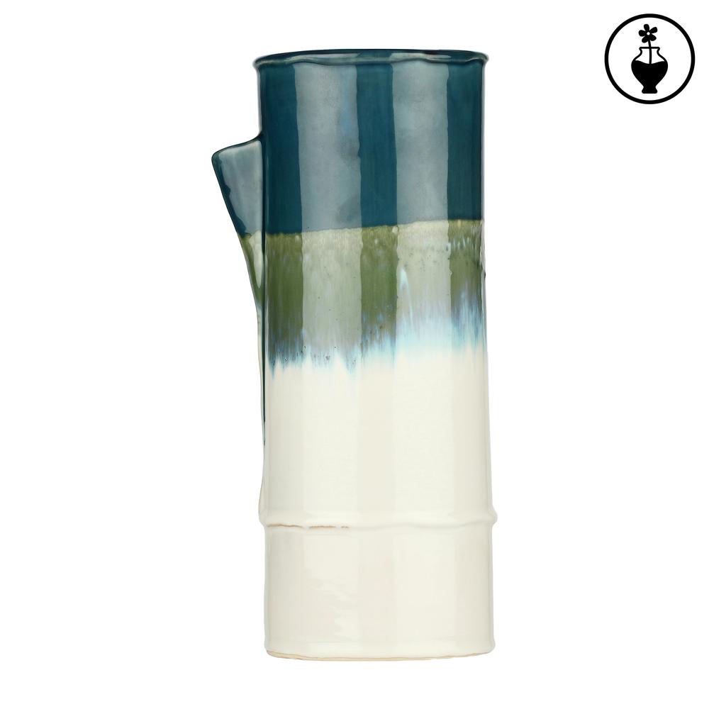 RITUALI DOMESTICI - Reagisco Vaso Blu Alto In Ceramica 15,5X13,5X34H