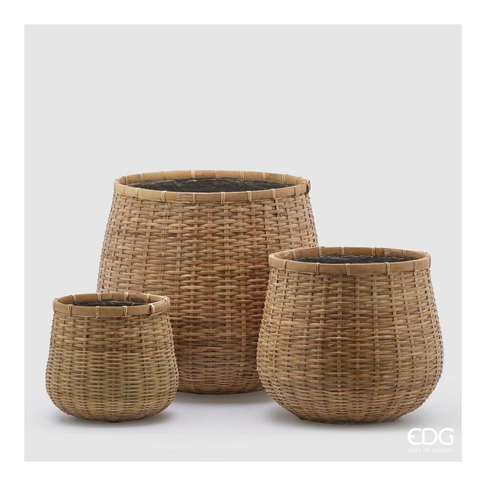 EDG - Bamboo Basket + Mekong Resin H 22 [Small]