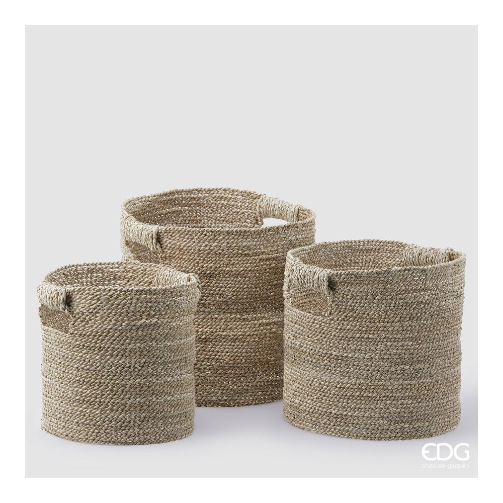 EDG - Round Basket With Handle H.36 D.38 [Medium]