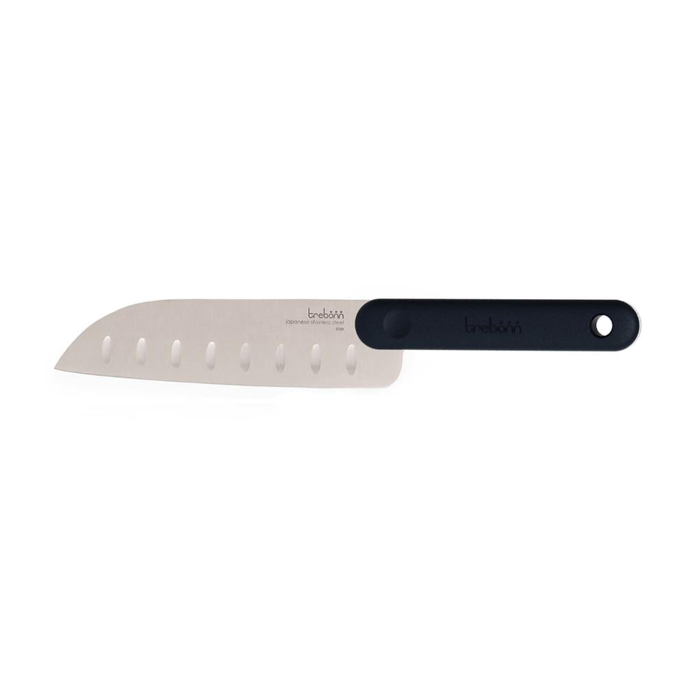 TREBONN - Cuchillo de cocina japonés de acero inoxidable, longitud de hoja 18X7 cm
