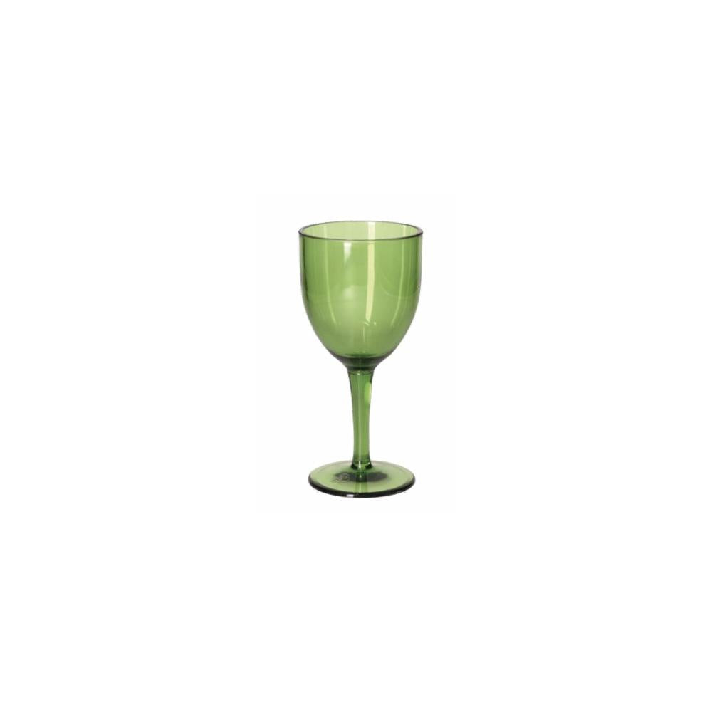 ROSES &amp; TULIPS - Fairytale Green Acrylic Wine Glass 6 Pcs