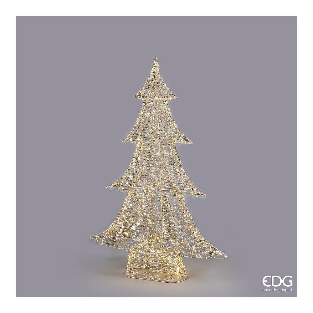 EDG - Led Stripes Tree 1800 Estructura Metálica Microled Con Temporizador Y Luces Fijas H122X82X20