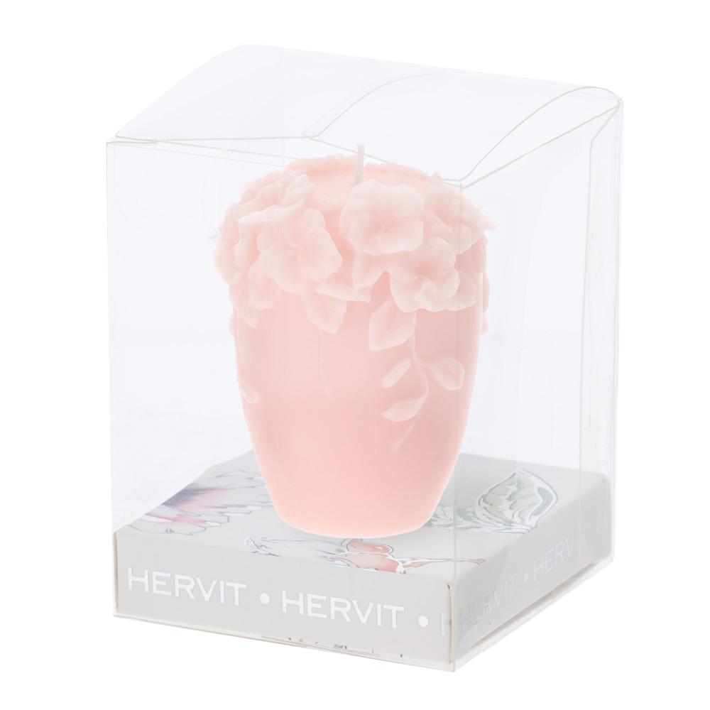 HERVIT - Vela de soja Ramo rosa 6 cm