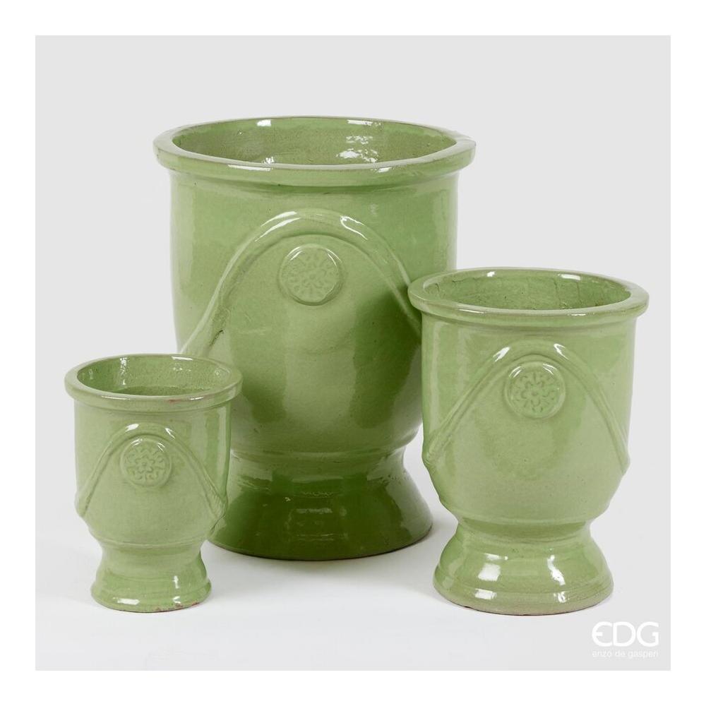 EDG - Glaze Vase Light Green Cup H 30 [Small]