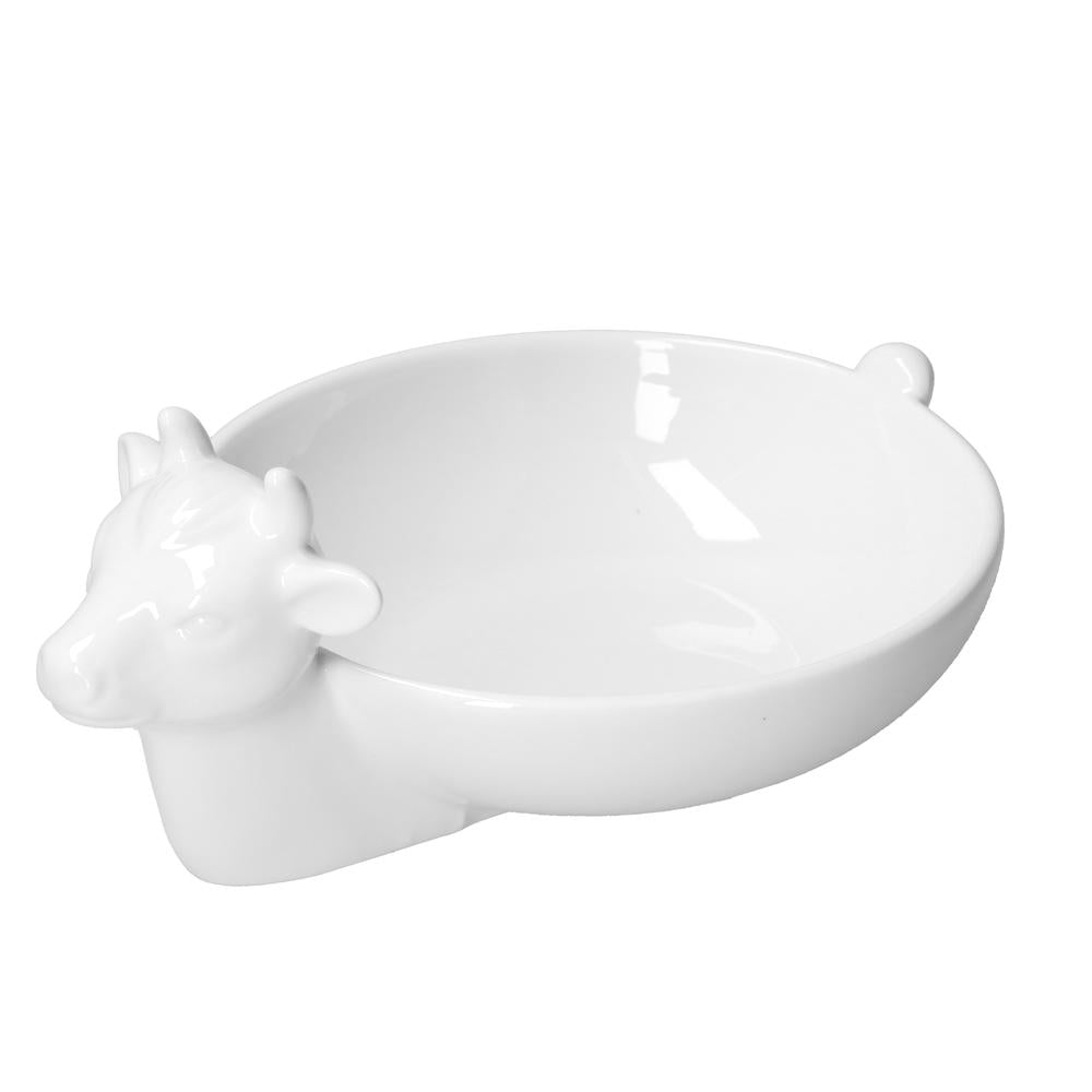 WHITE PORCELAIN - Farmhouse Porcelain Mozzarella Serving Tray 27X18X11H