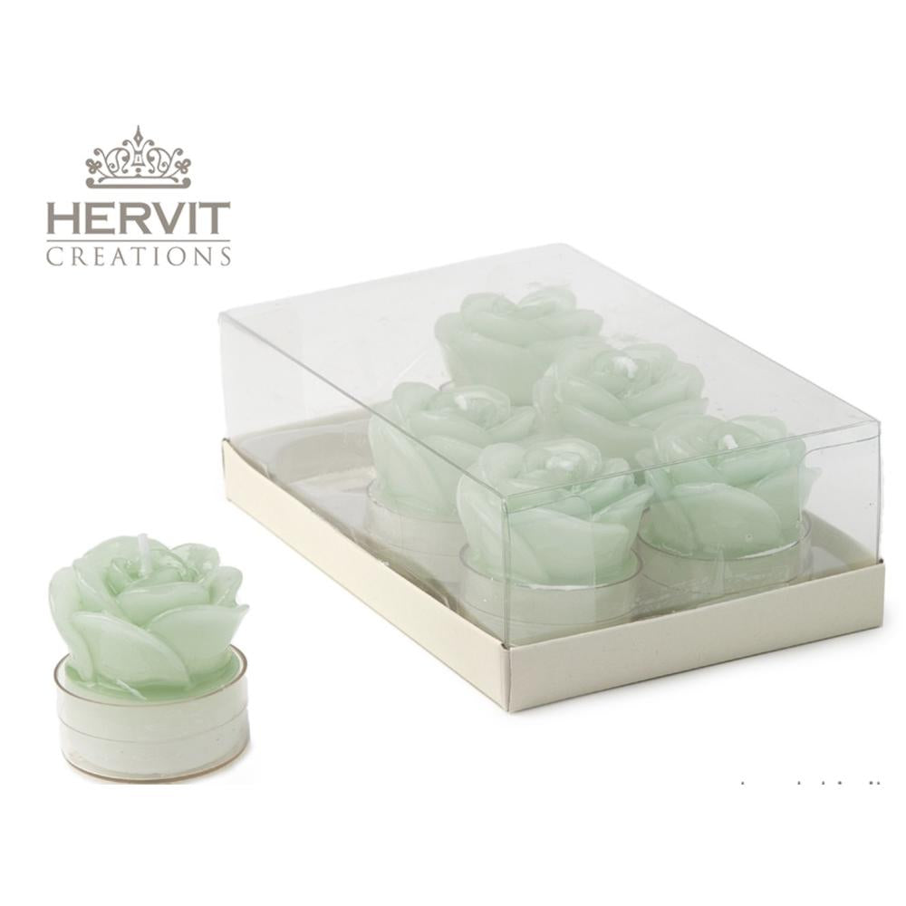 HERVIT - Box of 6 Green Candles