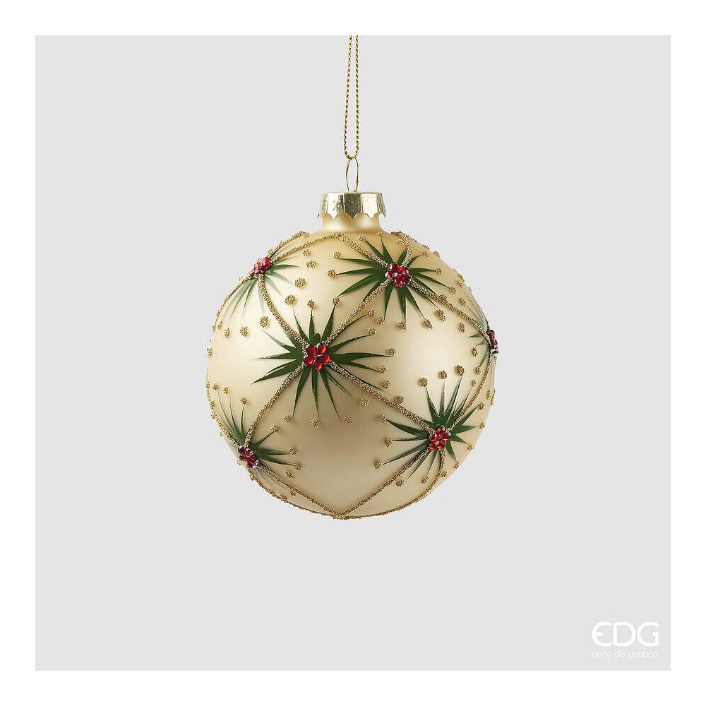 EDG - Bola decorativa de chispa D 8 cm de vidrio