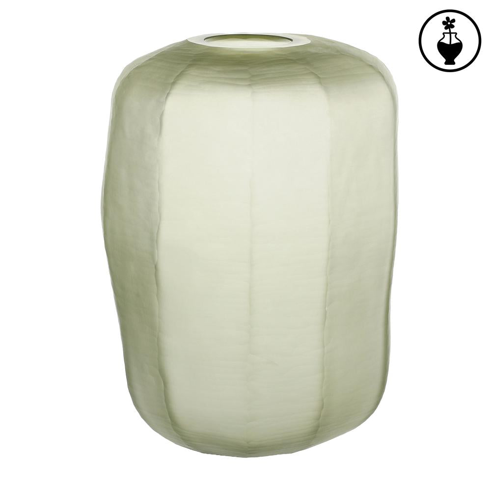 HOME RITUALS - Nebula Green Satin Glass Vase 33X2932H